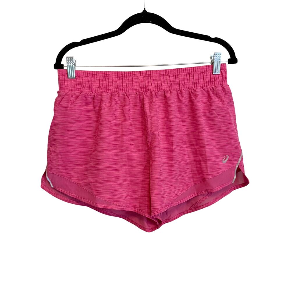 ASICS Running Shorts Medium Pink Liner Athletic Workout Gym Activewear Training